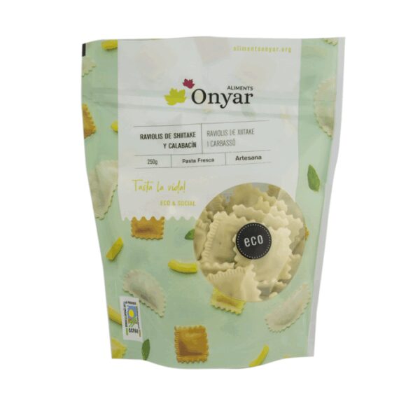 Ravioli xiitaque i carbassó - bossa 250 gr