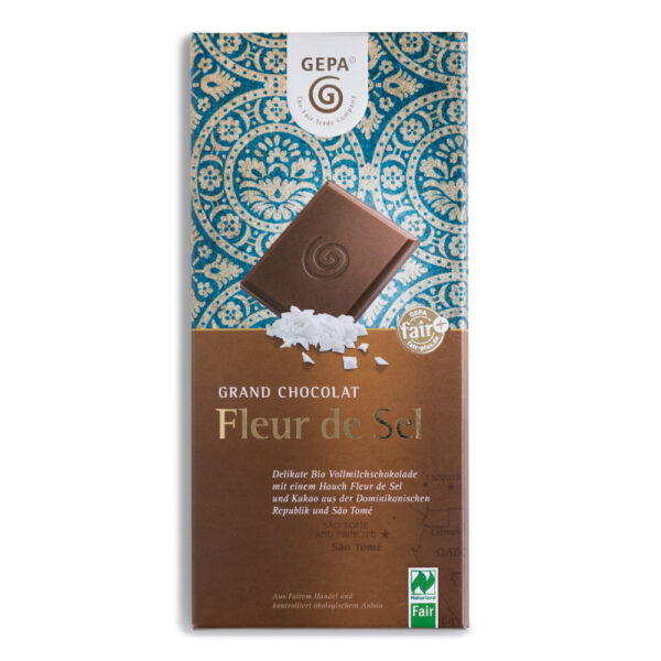 Xocolata en rajola amb llet i flor de sal, 100g, ref. 10268162